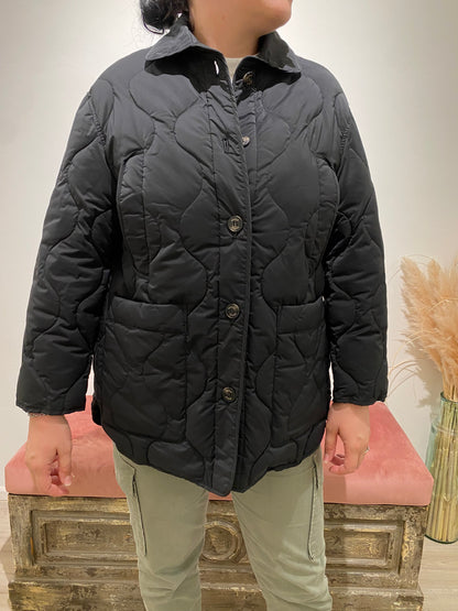 Quilted Down Jacket with Pockets Vicolo Black