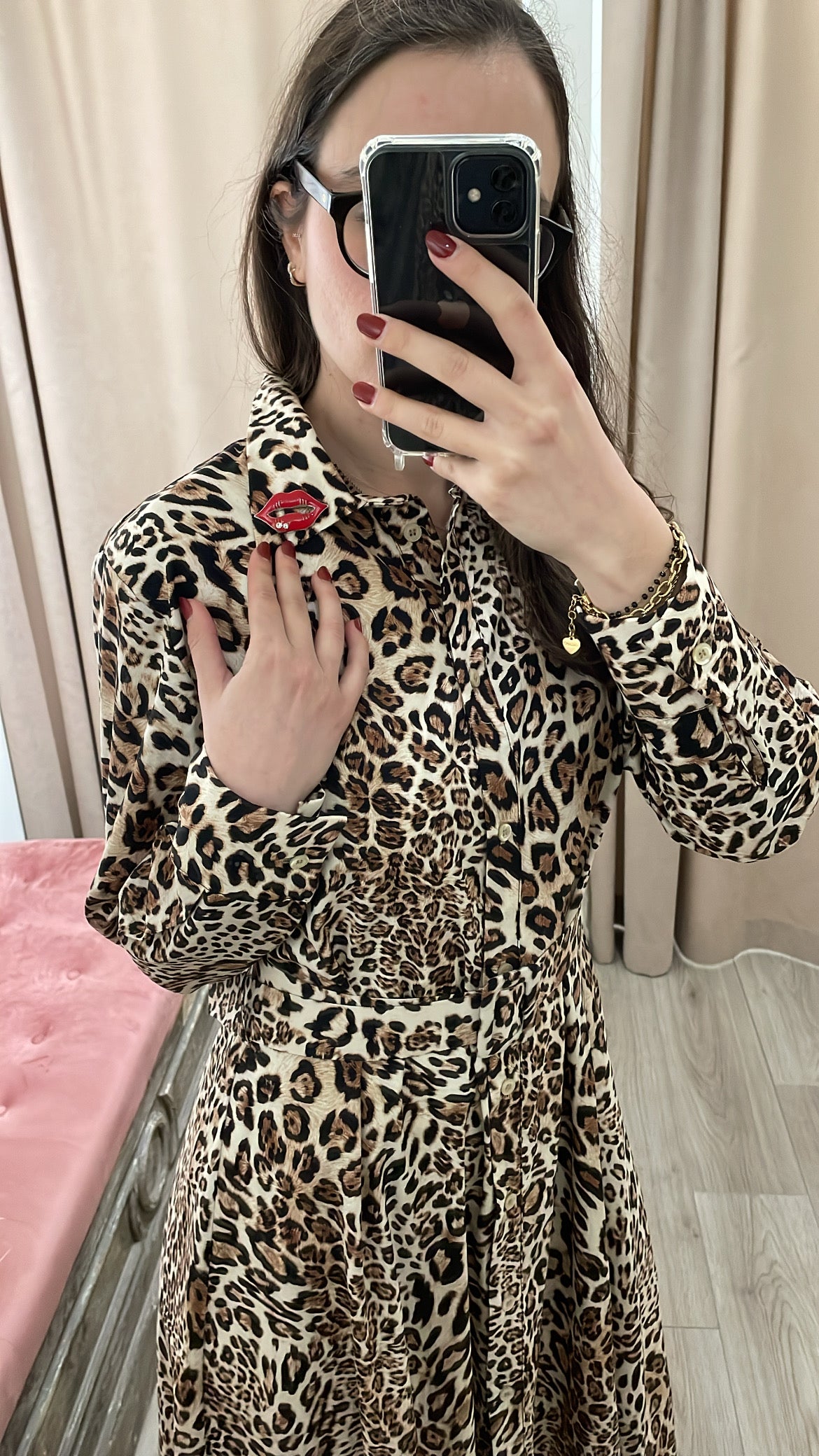 Vestito chemisier leopardato Tensione In