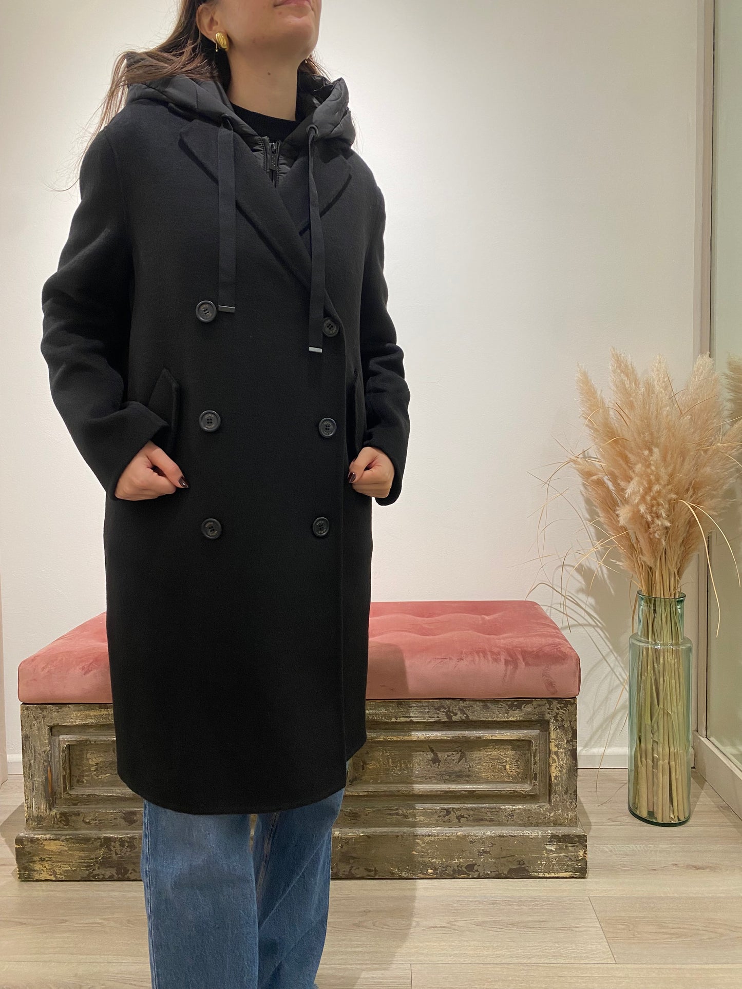 Cappotto con gilet Vicolo nero