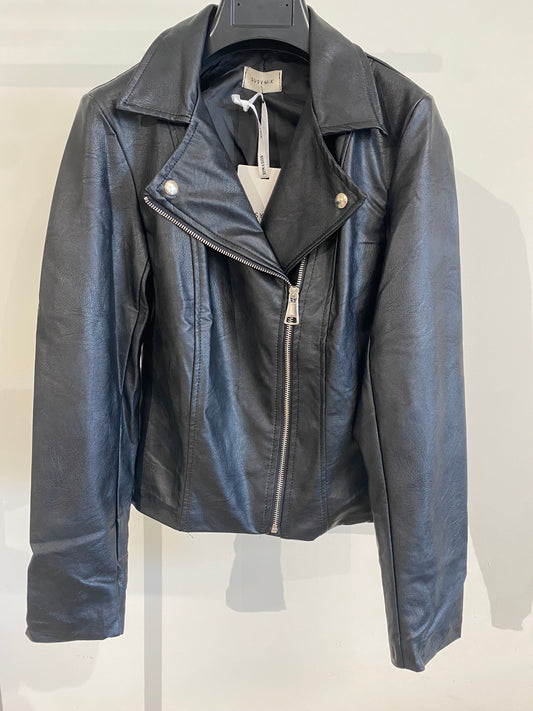 Susy Mix black eco leather jacket