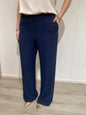 Pantalone palazzo fluido Kontatto blu navy