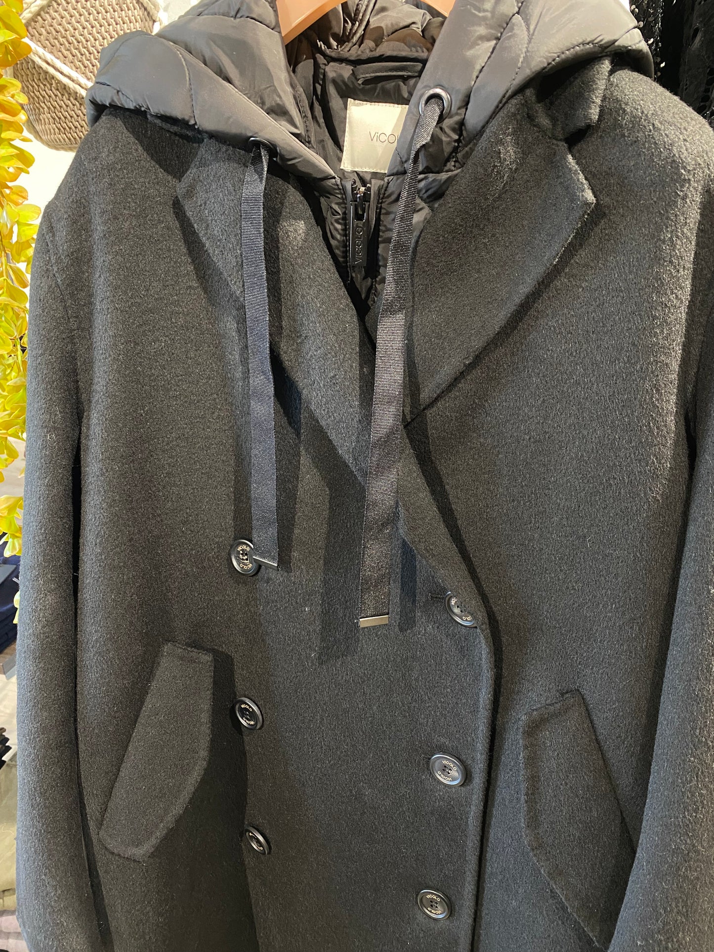 Cappotto con gilet Vicolo nero