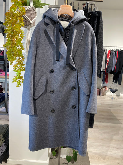 Cappotto con gilet Vicolo grigio