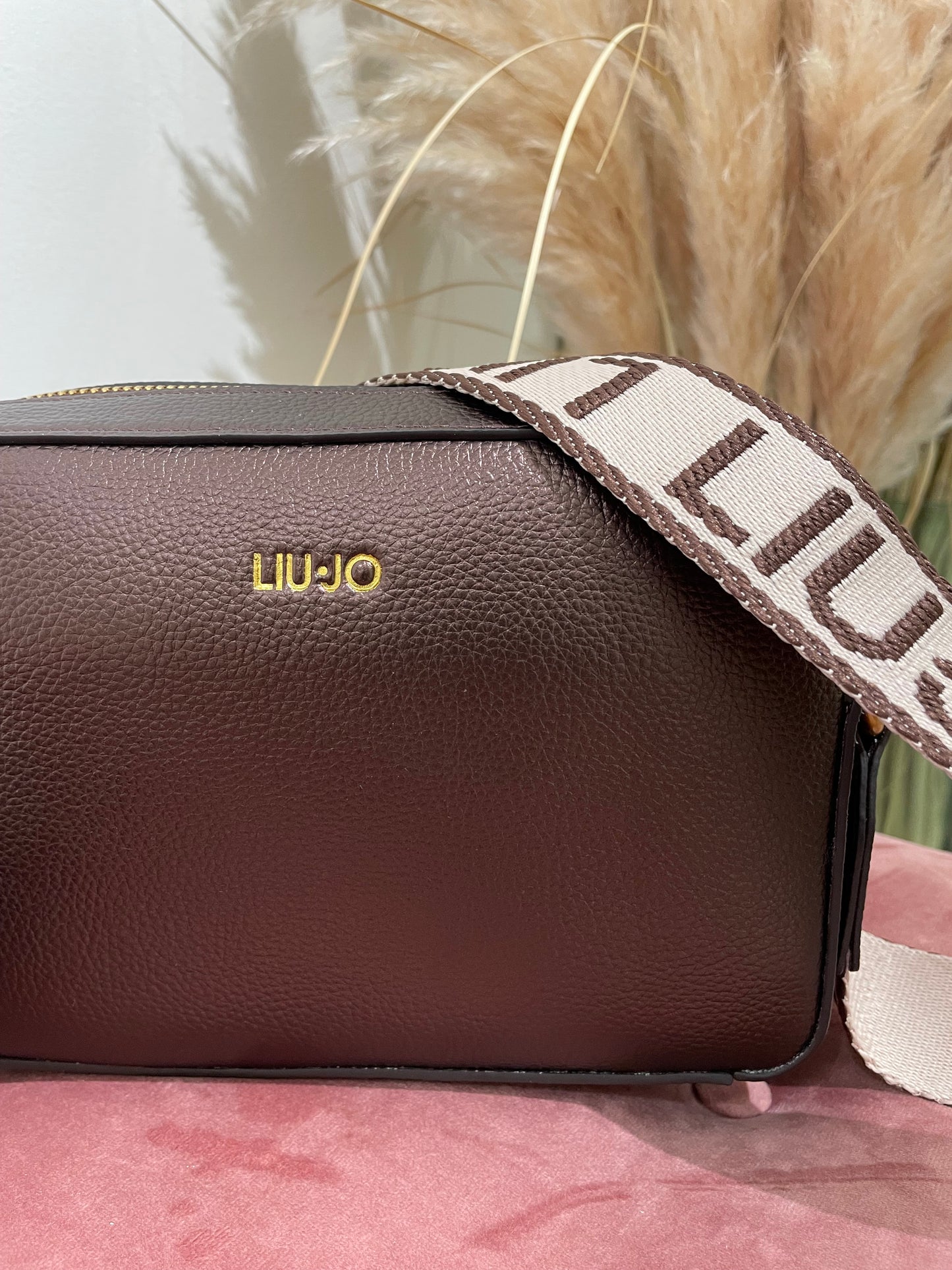 Borsa a tracolla con pochette LiuJo marrone