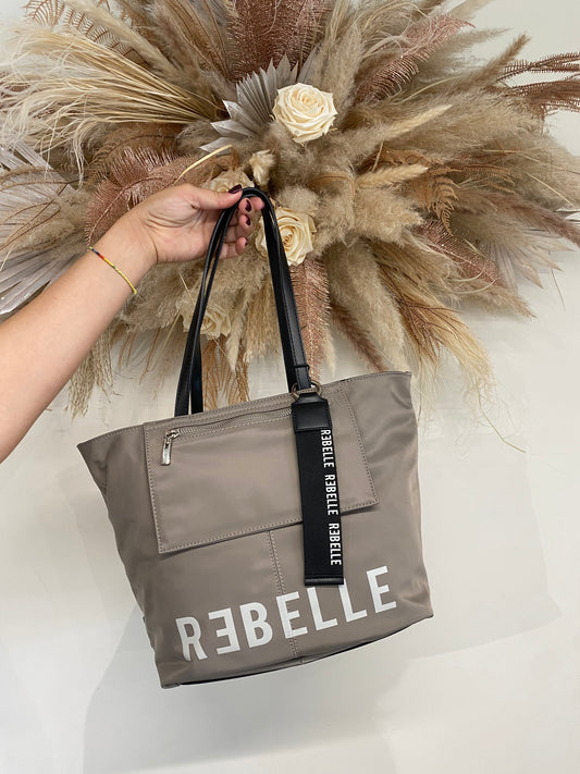 Borsa a spalla in nylon Rebelle fango