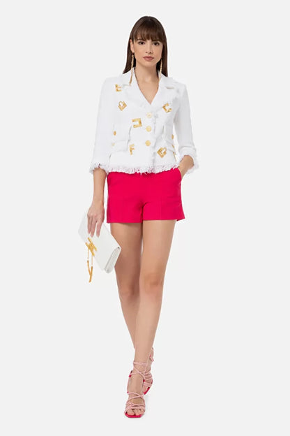 Shorts con bolsillos Elisabetta Franchi Fuxia